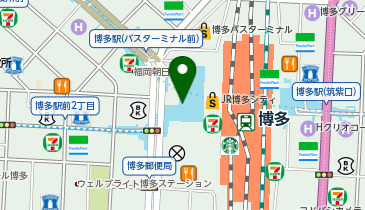 白洋舍 博多駅地下街店の地図画像