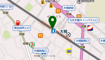 満果惣 レイリア大橋店の地図画像