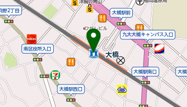 伊都きんぐのクッキー工場のクッキー レイリア大橋店の地図画像