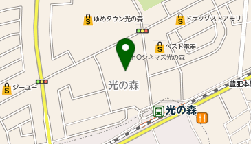 ティーウェイ ゆめタウン光の森店の地図画像