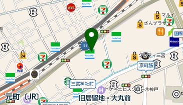 ワンズゴルフアカデミー 三宮校の地図画像