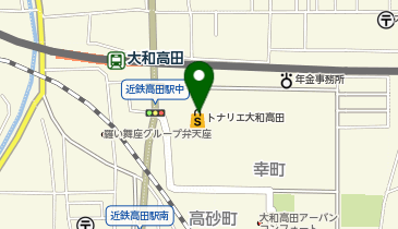 大阪うどん きらく トナリエ大和高田店の地図画像