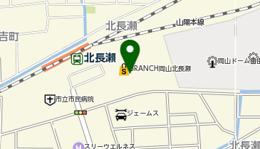 米屋のにぎりめし山田村 BRANCH岡山北長瀬店の地図画像