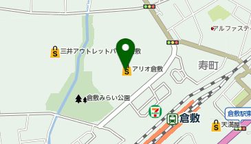 メガブルーバード アリオ倉敷店の地図画像