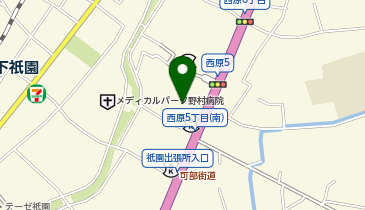 シマウマバーガー ゆめテラス祇園店の地図画像