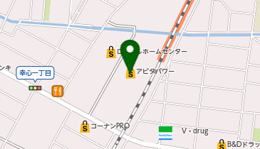 ベルナール アピタパワー新守山店の地図画像