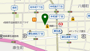 バナナレコード 岡崎シビコ店の地図画像