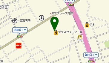 ガシャココ テラスウォーク一宮店の地図画像