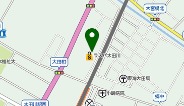 グリーンパークス トピック ラスパ太田川店の地図画像