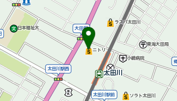 クリーニングの白英舎 ラスパ太田川店の地図画像