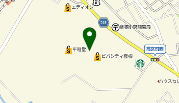 STUDIO BOOMS ビバシティ彦根店の地図画像