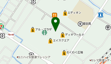 UP FIELD(アップフィールド) 草津エイスクエア店の地図画像