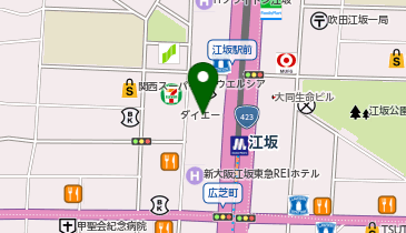 ムーンスター カリーノ江坂店の地図画像