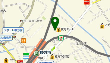肉の松阪 枚方モール店の地図画像