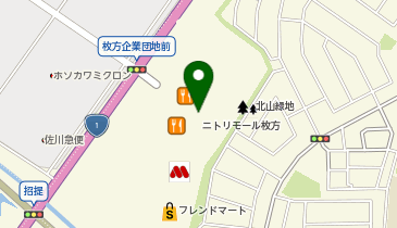 ペッパーランチ ニトリモール枚方店の地図画像