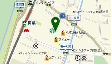 ジェネレル くずはモール店の地図画像