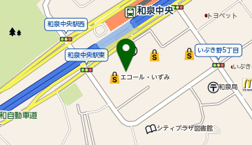 いしな皮ふ科の地図画像