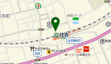 デイリーナイン リブ住吉店の地図画像
