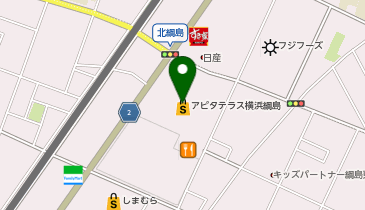 アエナアピタテラス綱島店の地図画像