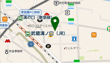人生4カット マルイファミリー溝口店の地図画像