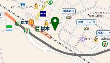 エースコンタクト ミウィ橋本店の地図画像