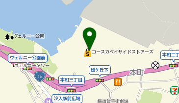 GU コースカベイサイドストアーズ店の地図画像