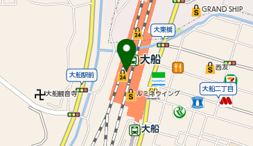 築地 すし兆 アトレ大船店の地図画像