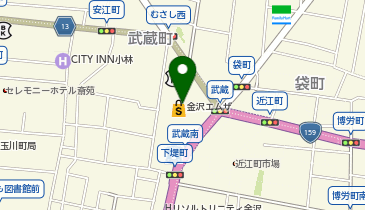 バークレープラス 金沢エムザ店の地図画像