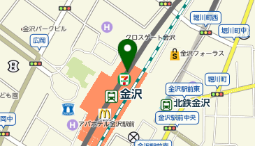 ブルーブルーエ 金沢百番街店の地図画像