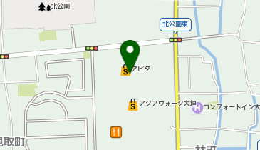 中華あんかけ専門店 輝き AQUA WALK(アクア ウォーク) 大垣の地図画像