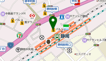 ユニクロ JR静岡駅ビル パルシェ店の地図画像