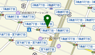 イーオン フィール旭川店の地図画像