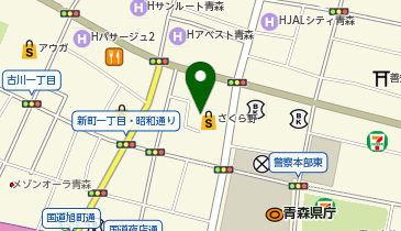 ザ・ノースフェイス さくら野百貨店青森本店の地図画像