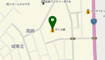 ヴァーナル さくら野百貨店弘前店の地図画像