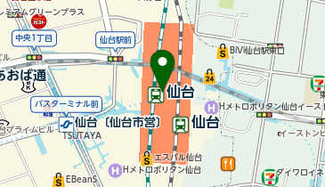 河北tbcカルチャーセンター エスパル教室 エスパル仙台店の地図画像