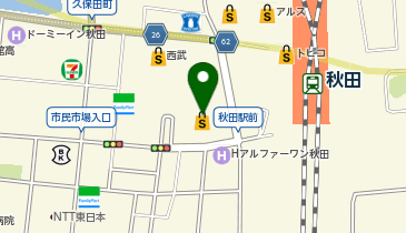 インターフェイス フォンテAKITA店の地図画像