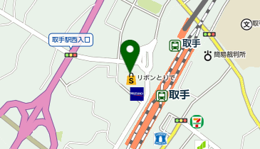 リペア取手 リボンとりで店の地図画像