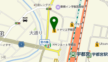 ザ・ダイソー トナリエ宇都宮店の地図画像