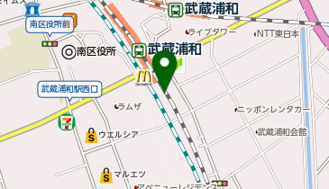 ヒーローズステーキハウス 武蔵浦和マーレ店の地図画像