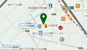 U_PLACE MEDICITYの地図画像