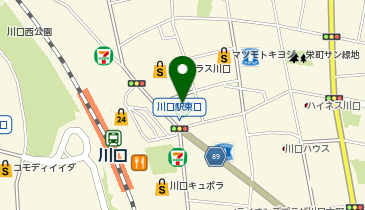 カフェ・ド・クリエ かわぐちキャスティ店の地図画像