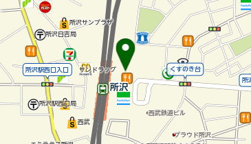 THE SHOP TK グランエミオ所沢店の地図画像