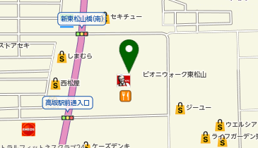 マリオンクレープ ピオニウォーク東松山店の地図画像