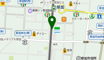 マルシェドブルーエプリュス 草加ヴァリエ店の地図画像