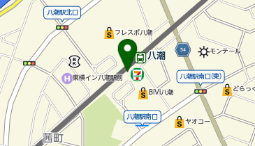 ポニークリーニング八潮駅前店の地図画像