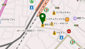 ブルーブルーエ 柏モディ店の地図画像