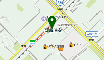 野田屋のおむすび アトレ新浦安店の地図画像