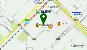 白洋舍 新浦安モナ店の地図画像