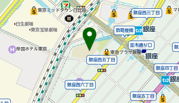 クリアストーン 銀座ファイブ店の地図画像