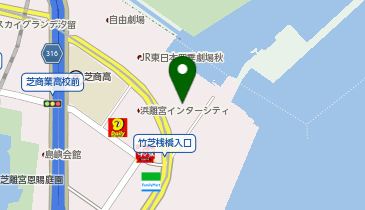 YTJ竹芝スタジオ アトレ竹芝店の地図画像
